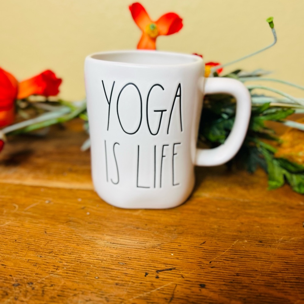 Rae Dunn New Yoga is Life Mug